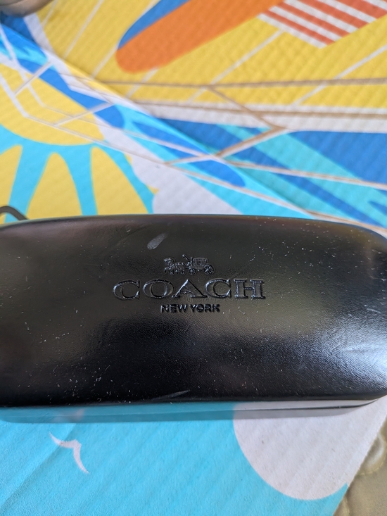 Coach Accessories - COACH Black Leather Sunglasses CASE ONLY